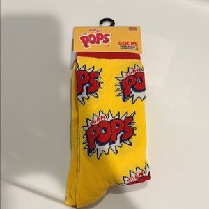 Yellow and Red Casual Socks with Pops